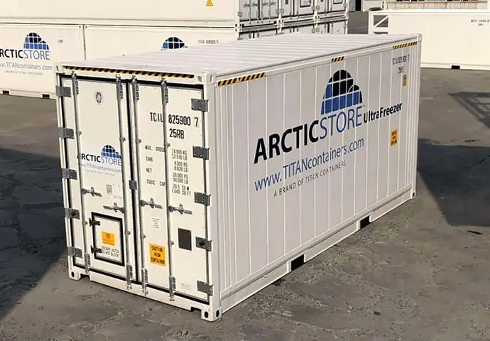 Arctic Ultrafreezer Cold Storage Ultra Low Temperatures Refrigerated Containers for Hire