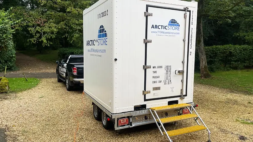 ArcticMini Portable Cold Storage - Mobile Trailer Refrigerated Unit for Hire