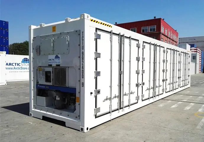 ArcticStore Cold Storage 40ft Sidedoor Refrigerated Containers for Hire