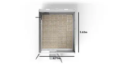 22 Euro Pallets (2-bay 20ft Arctic SuperStore)