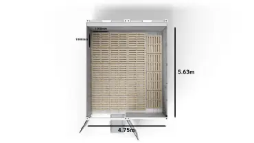 19 UK Pallets (2-bay 20ft Arctic SuperStore)