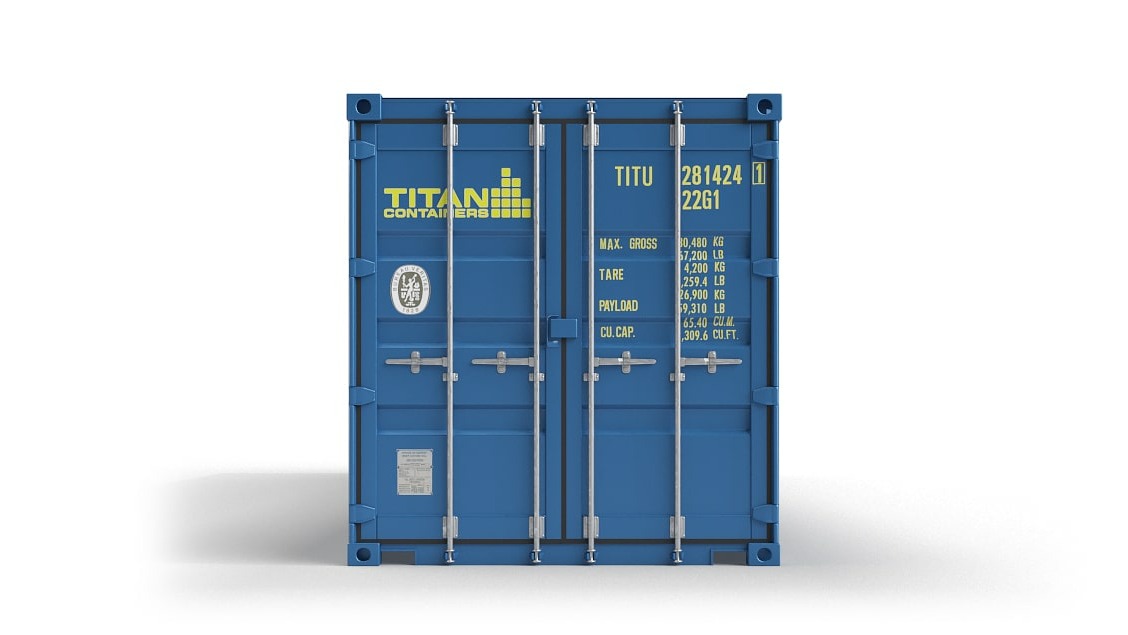 Double_Door_Container_For_Sale_40ft_Front_Closed