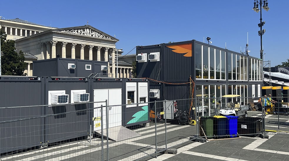 Office Containers for World Athletics Championship in Budapest