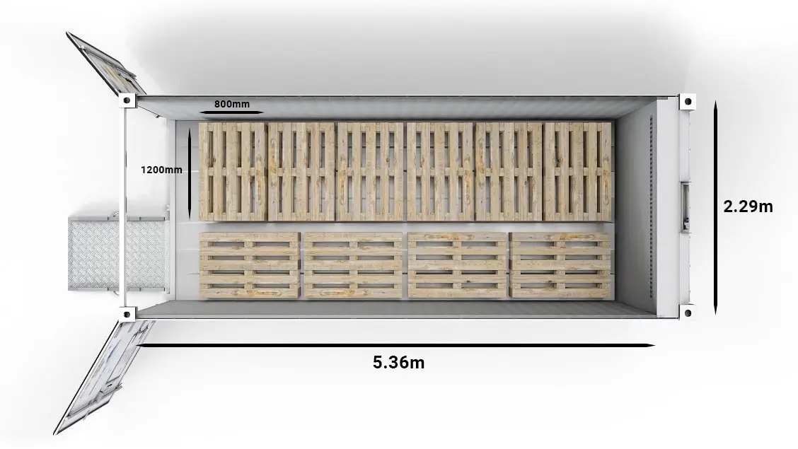 ArcticStore Horizon 20ft Euro Pallets