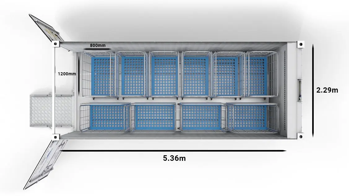 ArcticStore Horizon 20ft Trolleys