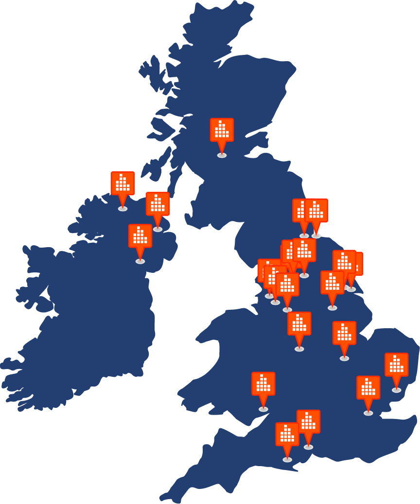 UK Self Storage Map