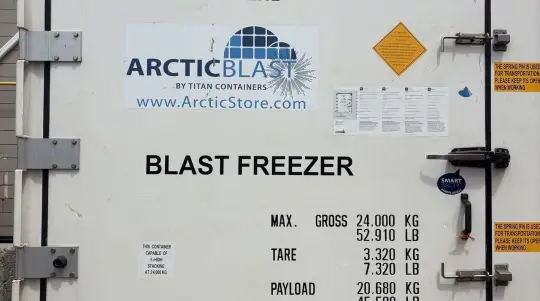 ArcticBlast container door